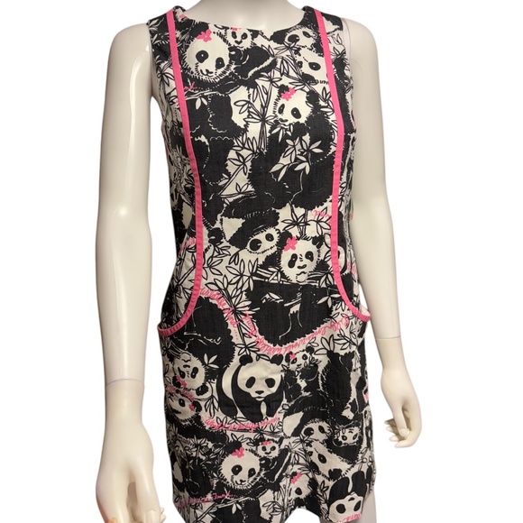 NWT Lilly Pulitzer WWF Pandamonium Panda Shift Dress Holy Grail - size 0 - Picture 5 of 7